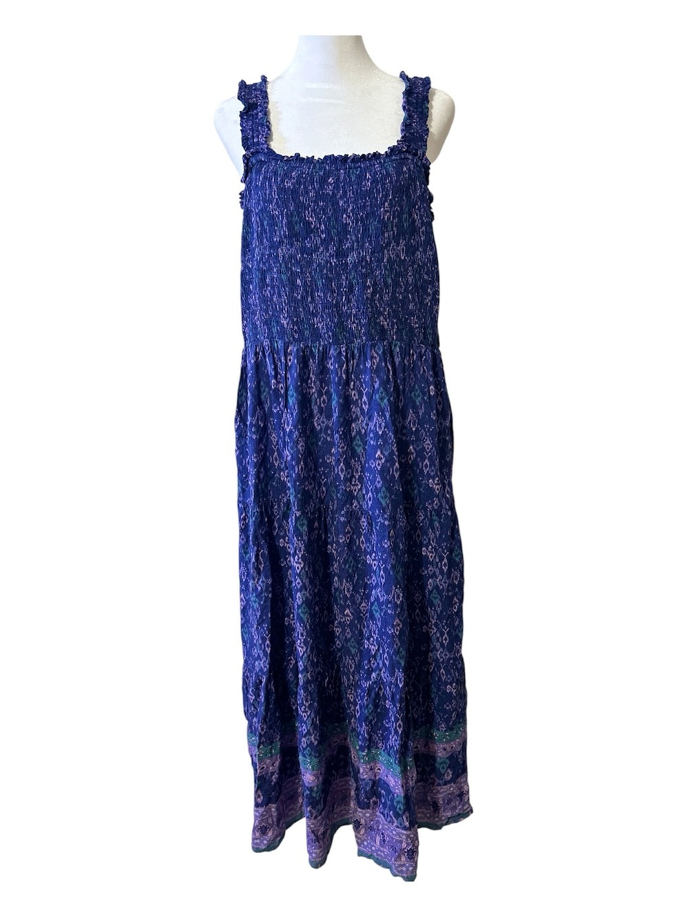 beachlunchlounge Blue and Purple Maxi Dress